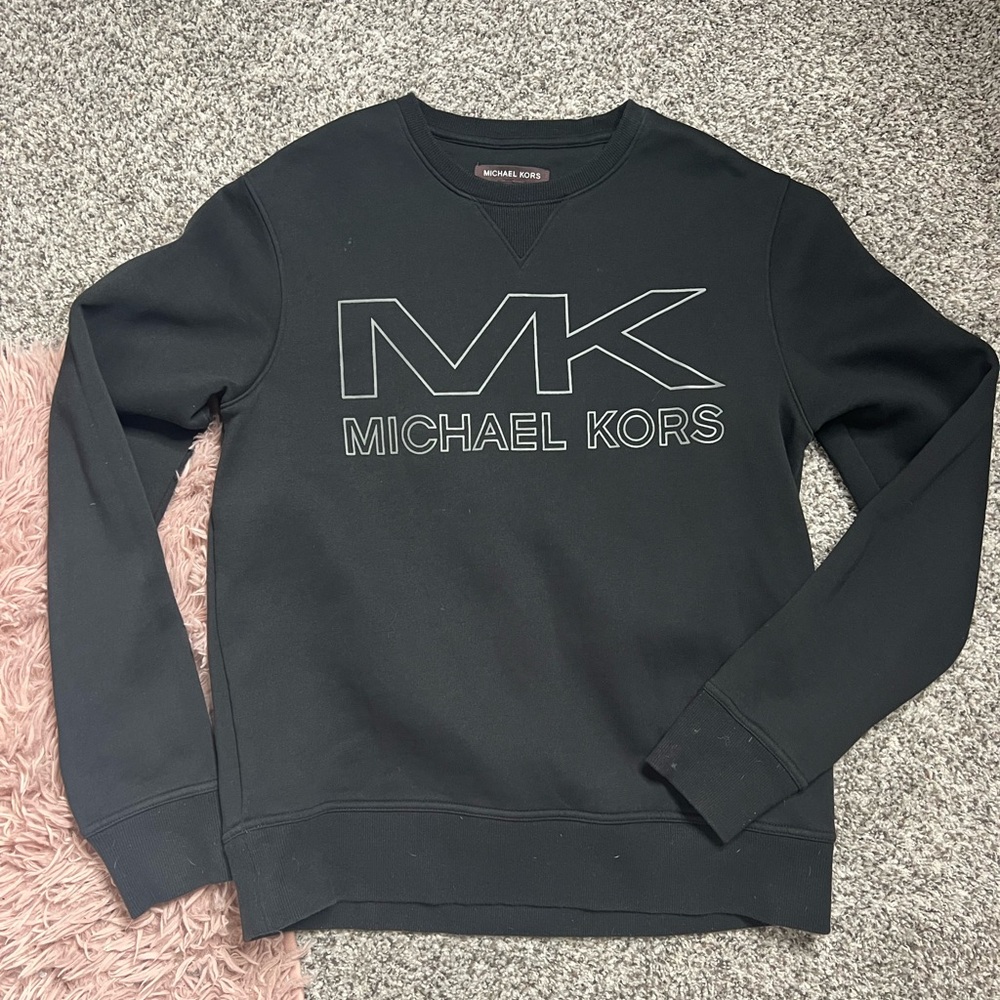 Michael Kors Black Crewneck Sweater for Men